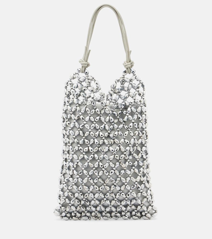 staud karla beaded top-handle bag