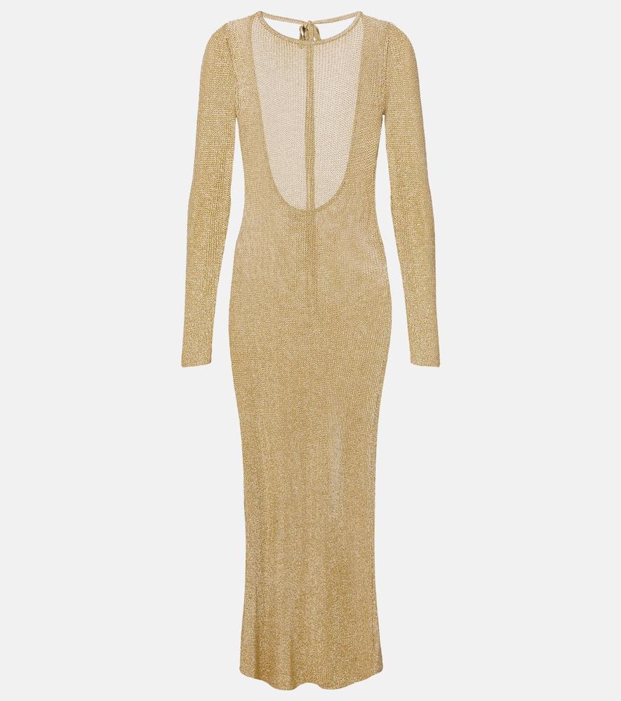 staud knitted maxi dress