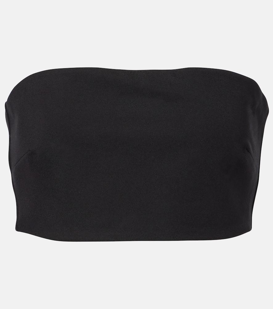 staud palladium strapless crop top