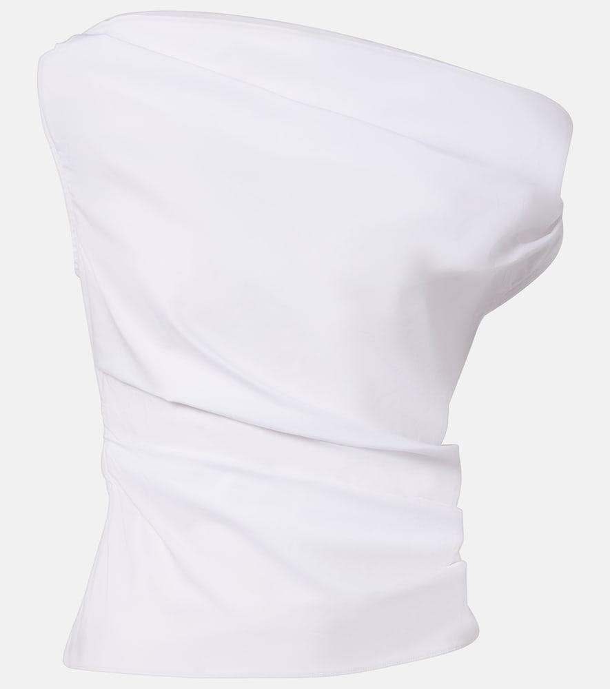 staud phare off-shoulder cotton top