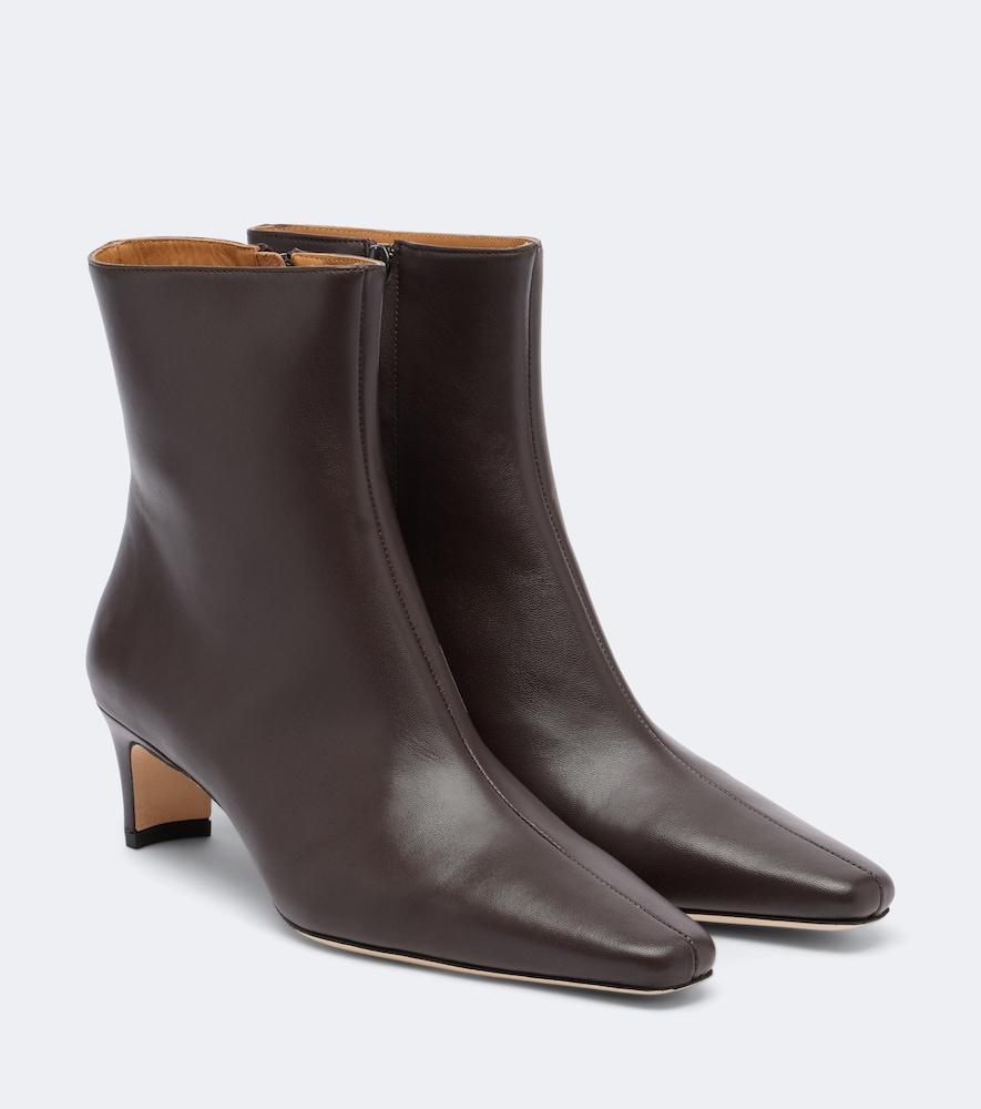staud wally leather ankle boots