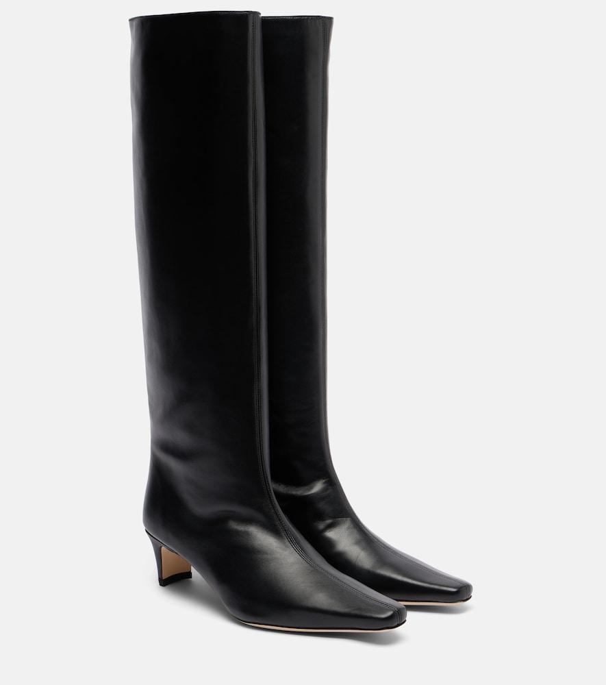 staud wally leather knee-high boots