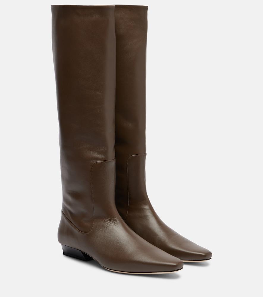 staud wally leather knee-high boots