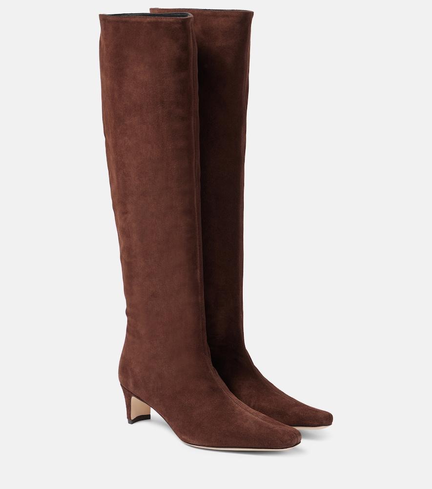 staud wally suede knee-high boots