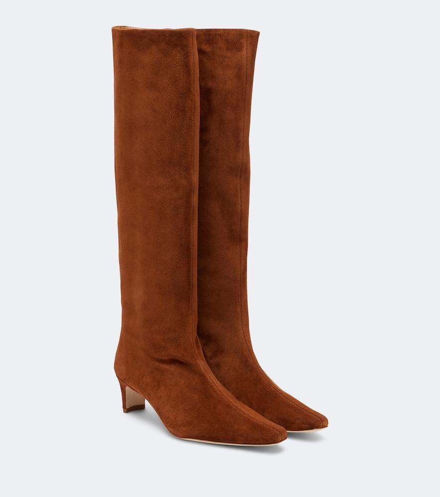 staud wally suede knee-high boots