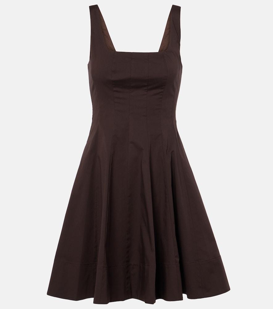 staud wells cotton minidress