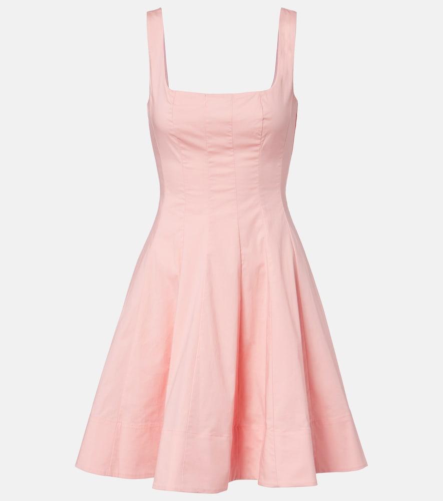 staud wells cotton minidress