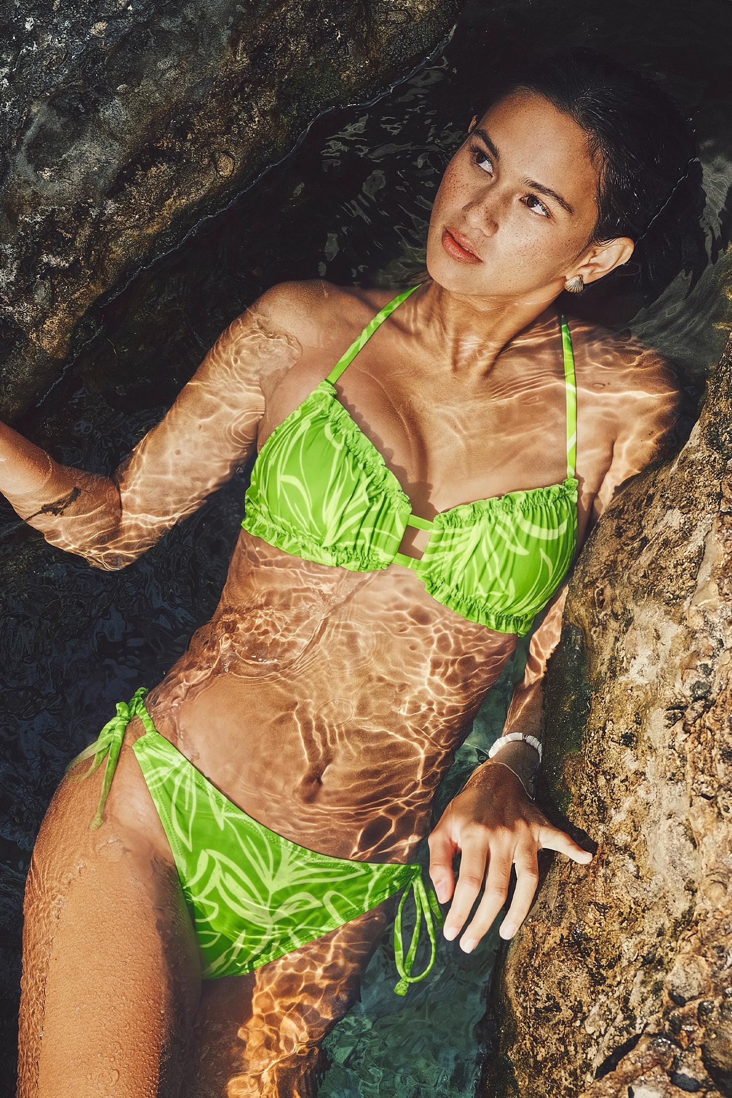 staying longer abstract bikini set - xs / xs
