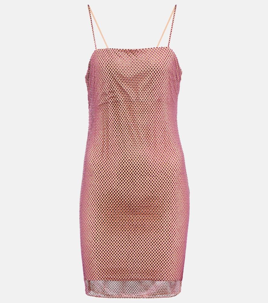 stella mccartney crystal-embellished minidress