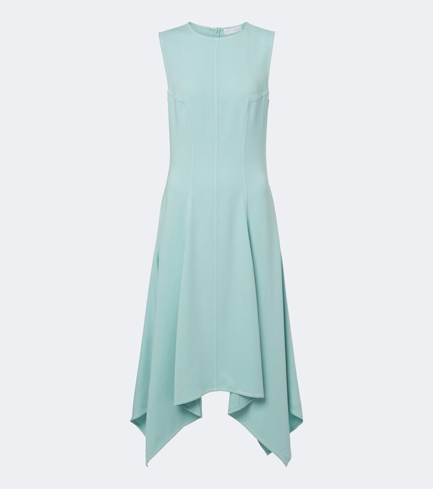 stella mccartney draped asymmetric midi dress