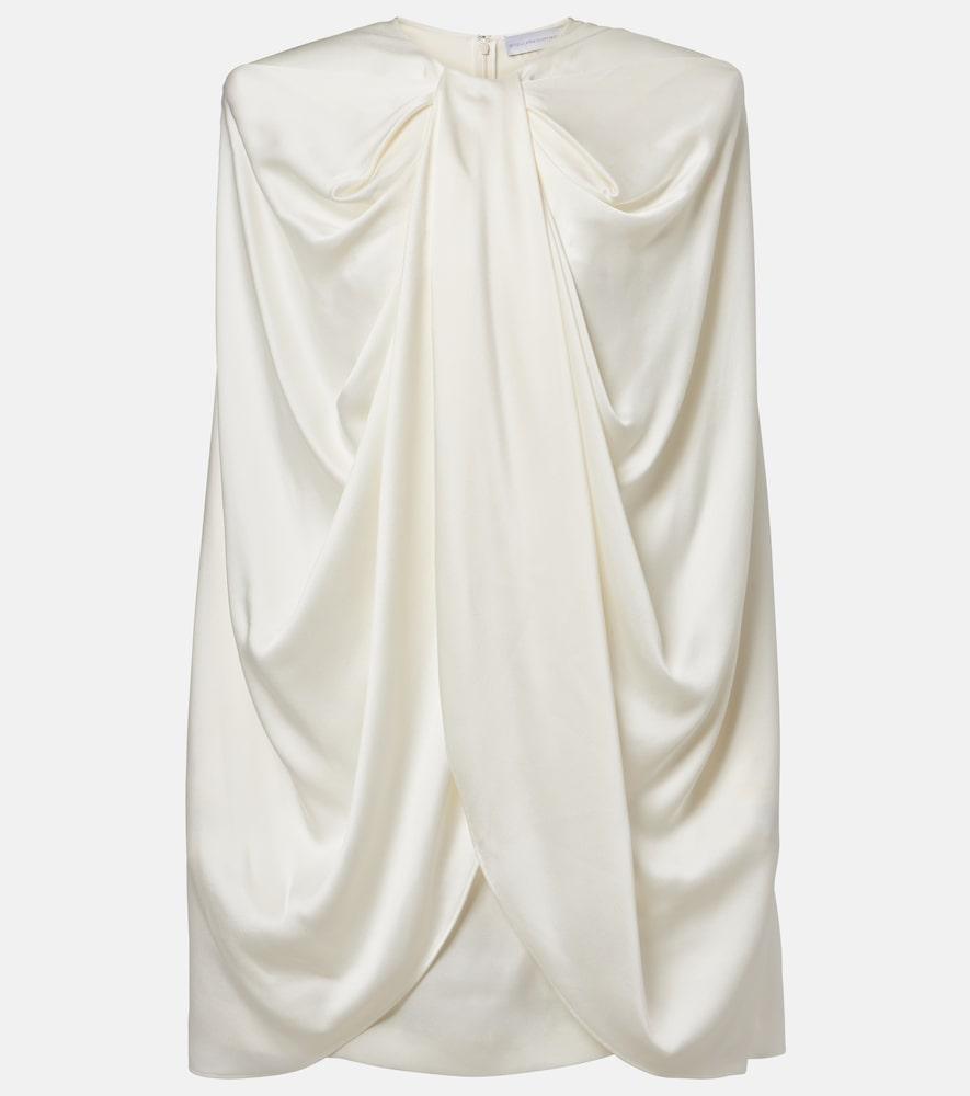 stella mccartney draped caped minidress