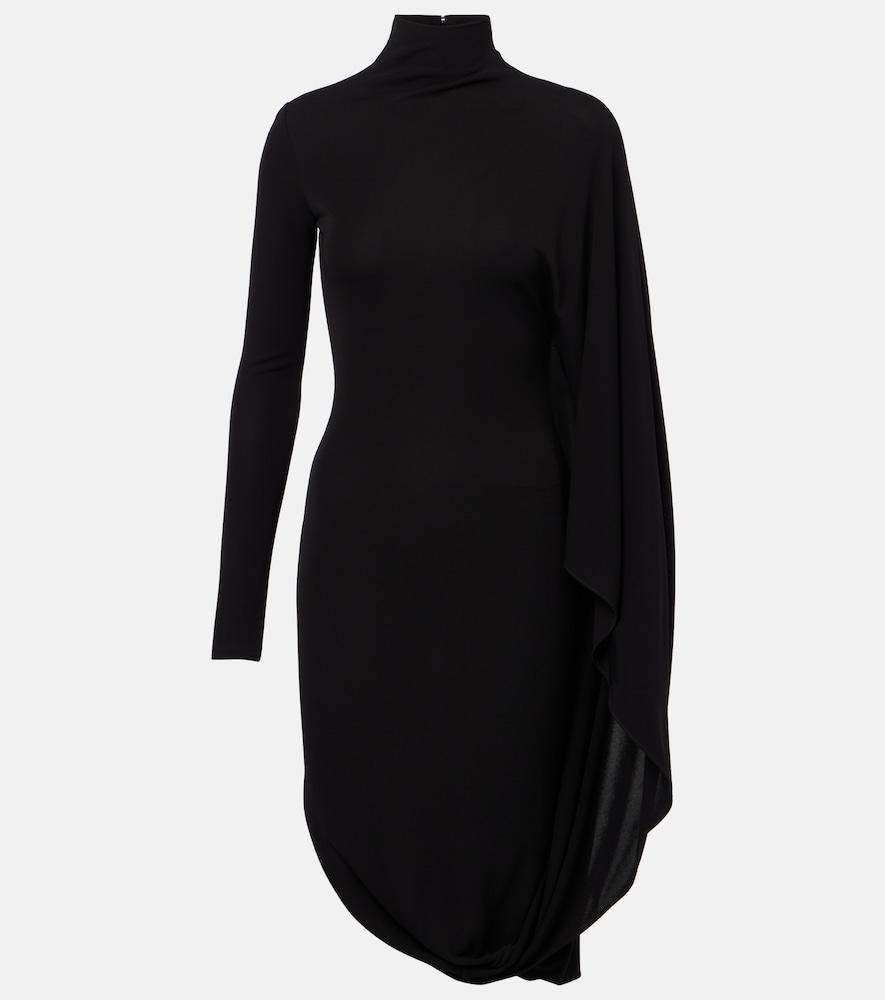 stella mccartney draped high-neck midi dress