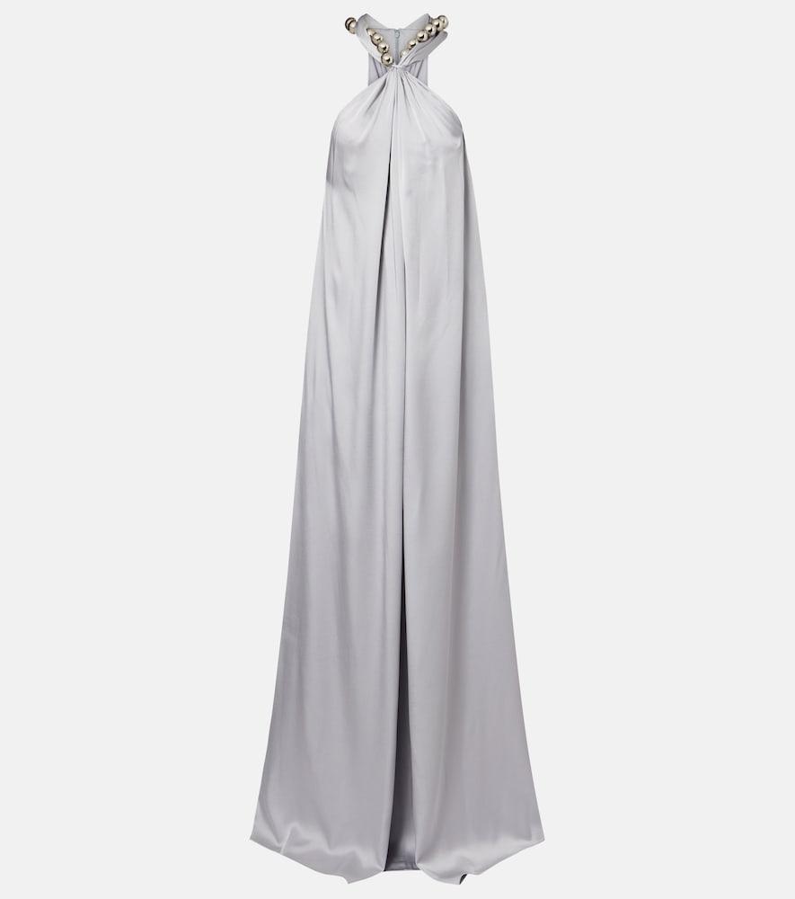 stella mccartney embellished satin gown