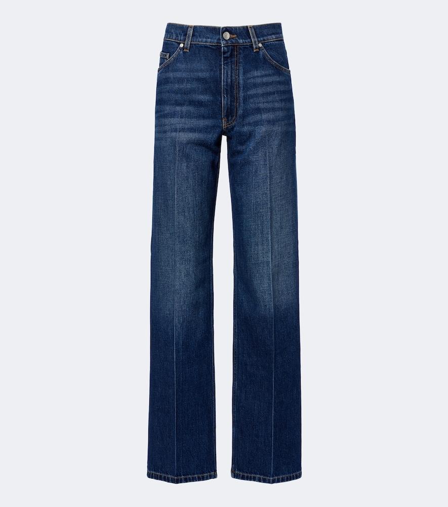 stella mccartney faded straight jeans