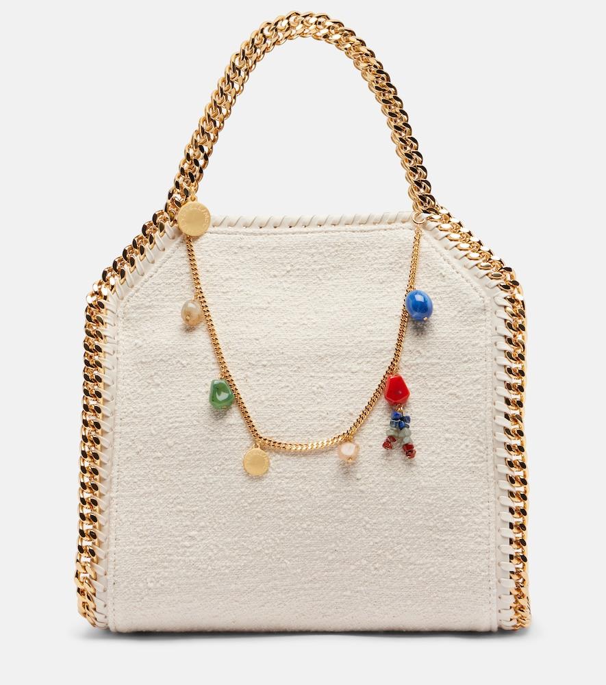 stella mccartney falabella mini embellished top-handle bag