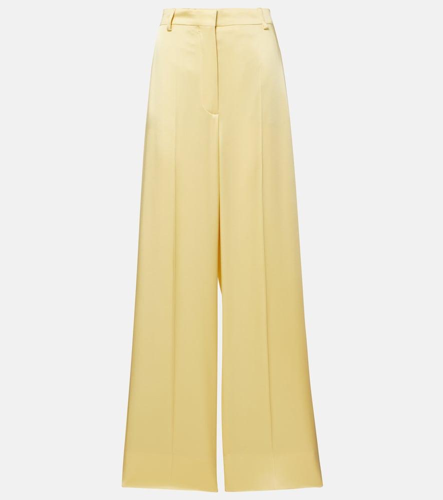 stella mccartney high-rise wide-leg pants
