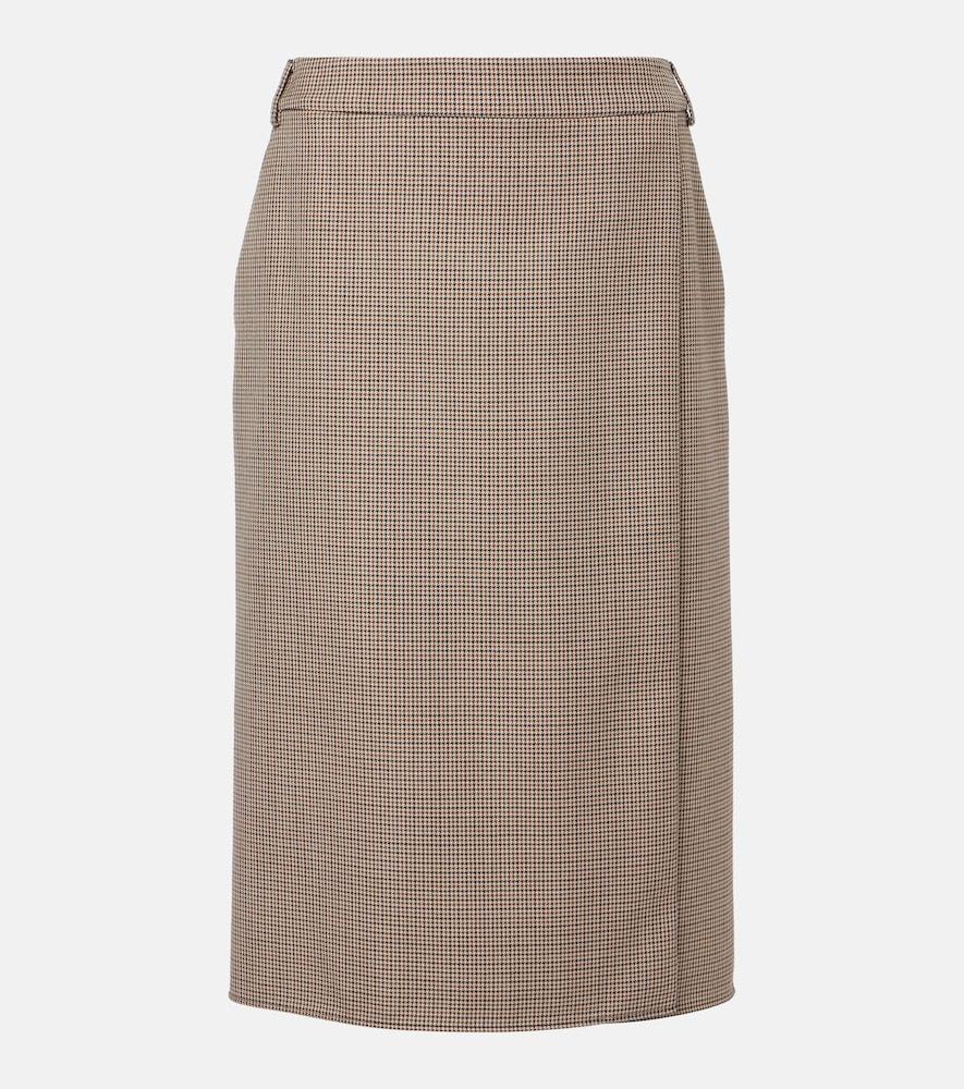 stella mccartney houndstooth wool pencil skirt