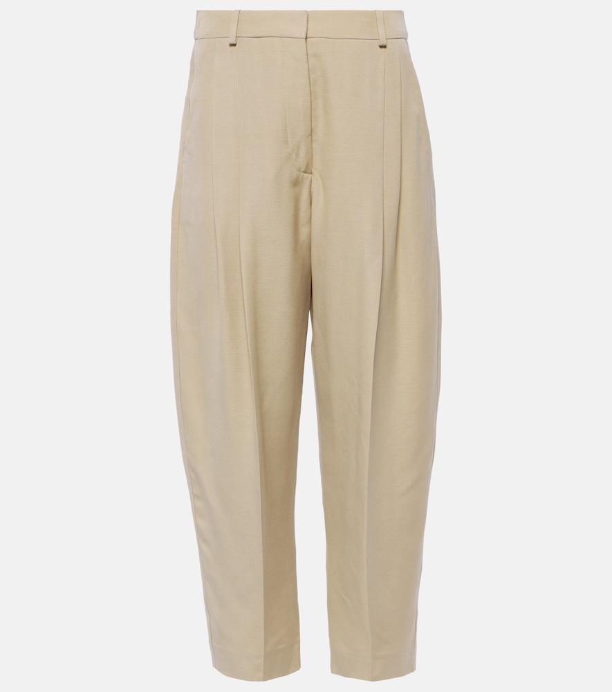 stella mccartney iconic high-rise cropped pants