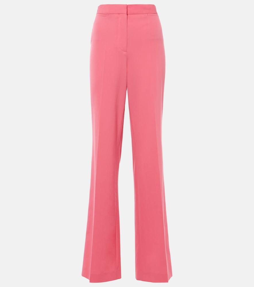 stella mccartney iconic high-rise wool-blend flared pants