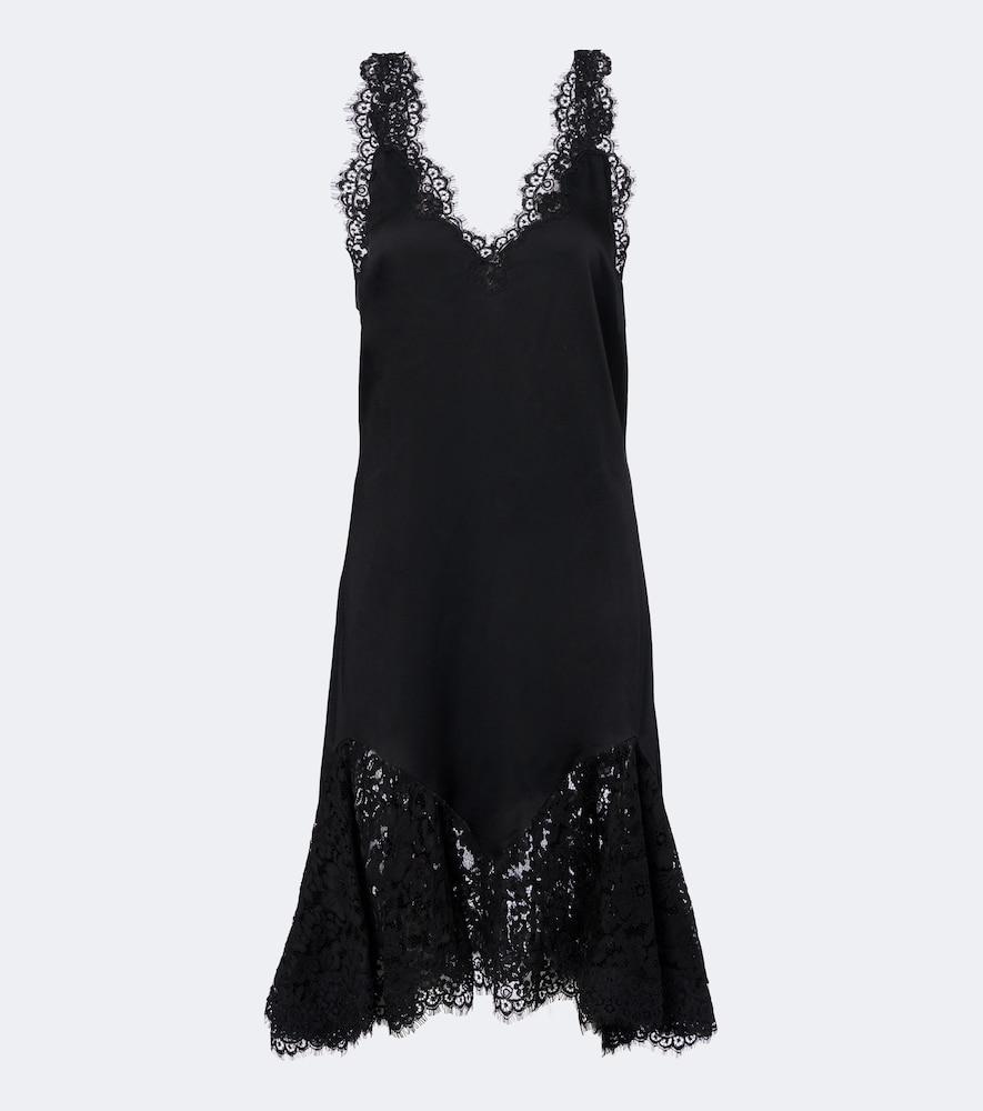 stella mccartney lace-trimmed minidress