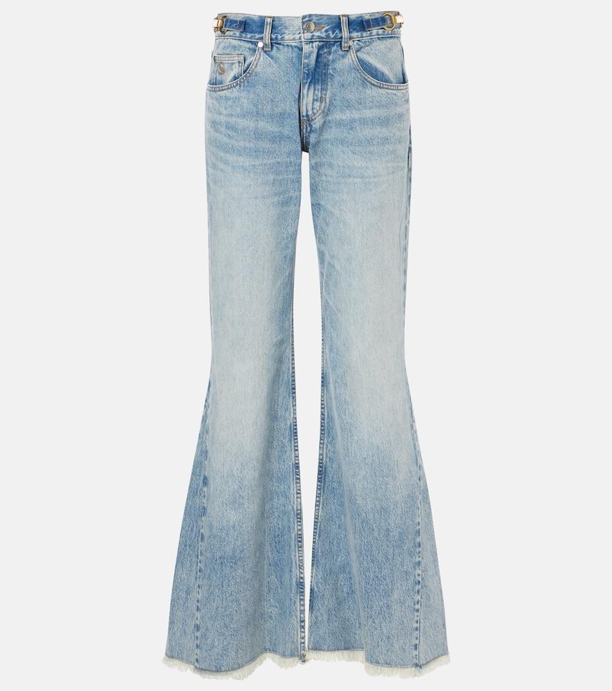 stella mccartney low-rise flared jeans