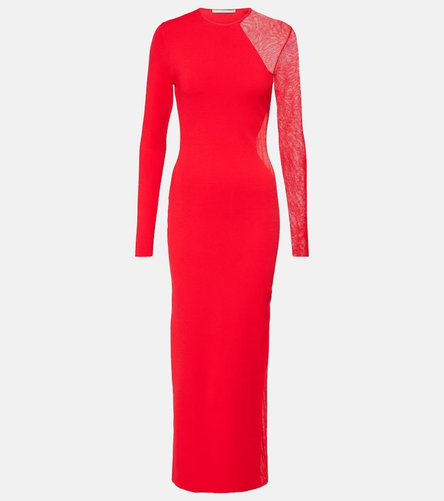 stella mccartney miracle panelled maxi dress