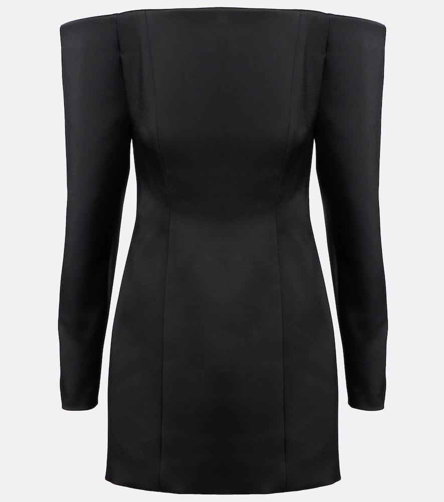 stella mccartney off-shoulder satin minidress
