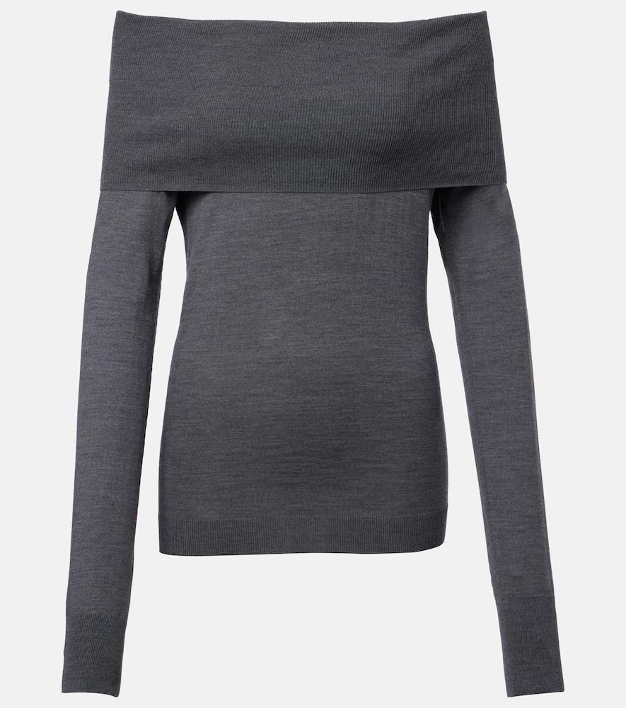 stella mccartney off-shoulder virgin wool top