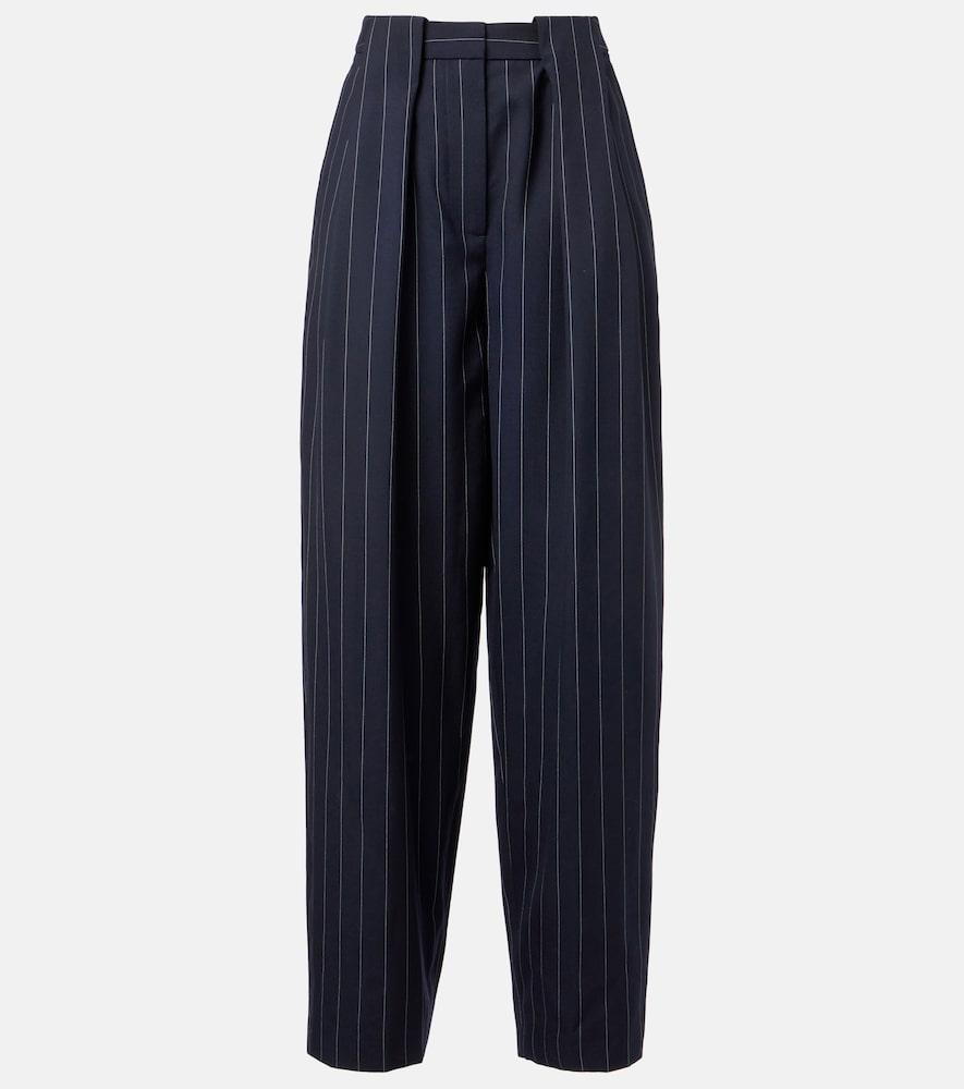 stella mccartney pinstripe wool tapered pants