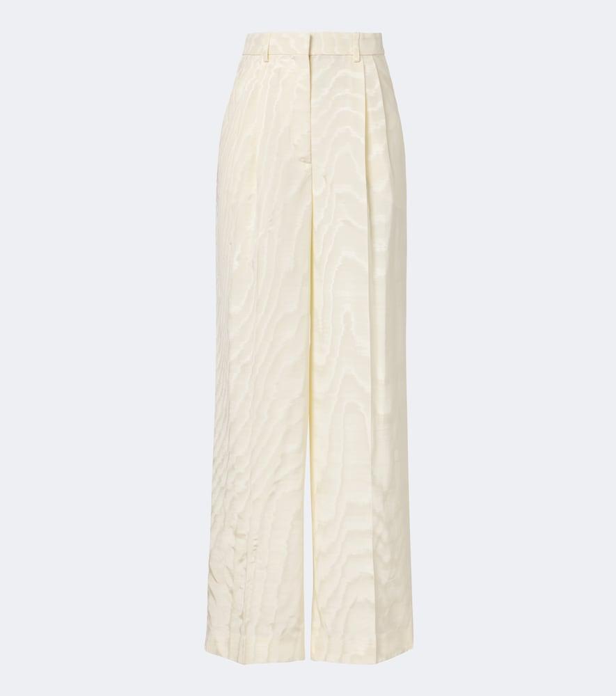 stella mccartney pleated moiré pants