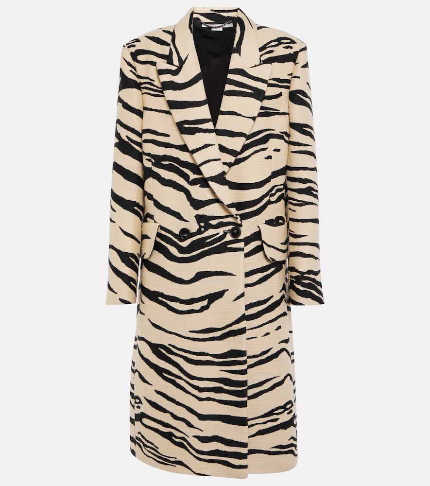 stella mccartney printed double-breasted coat