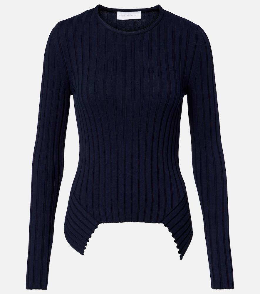 stella mccartney ribbed-knit cotton sweater