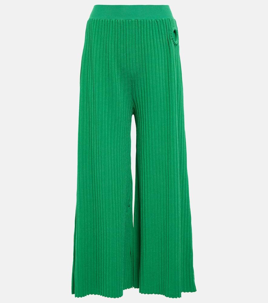 stella mccartney ribbed-knit culottes