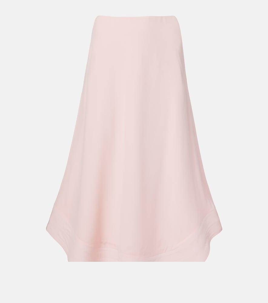 stella mccartney silk midi skirt