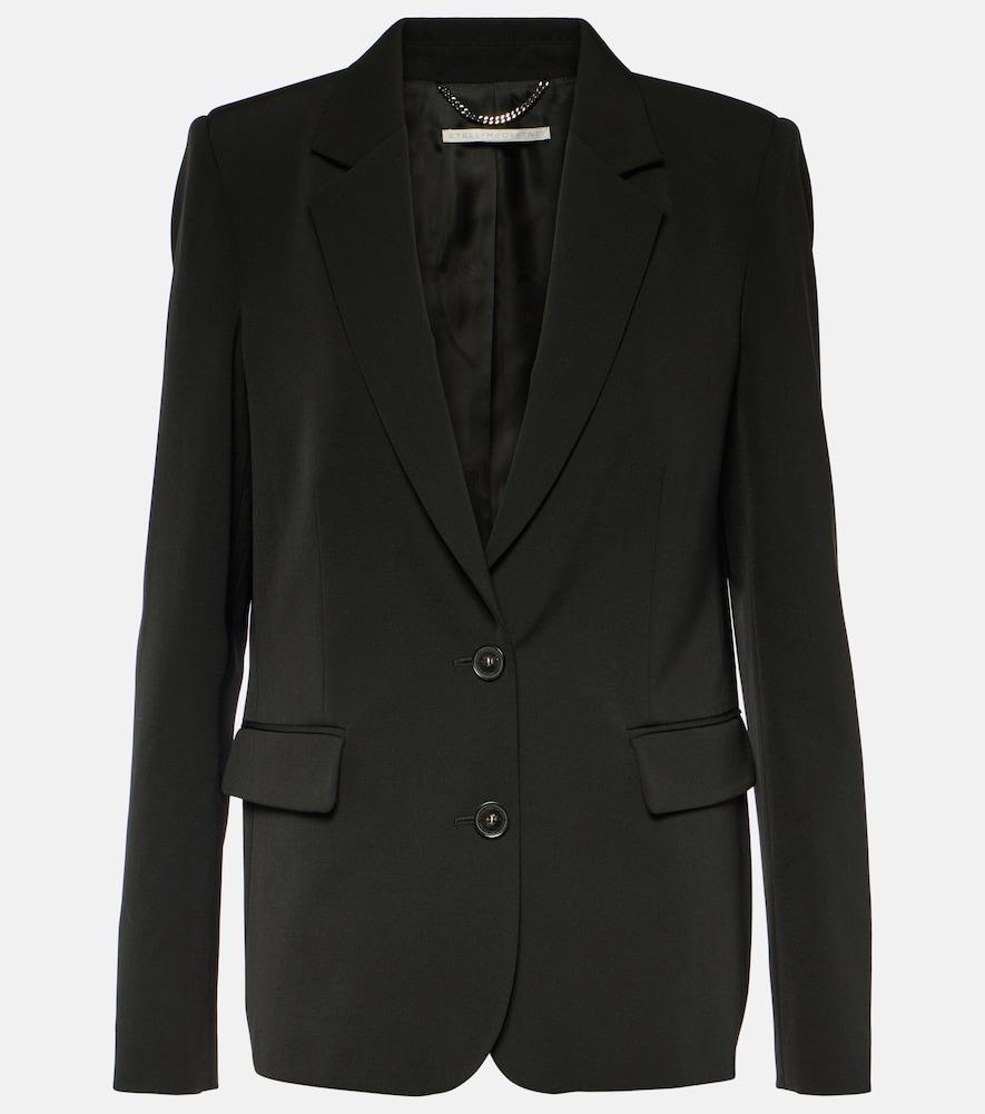 stella mccartney single-breasted wool blend blazer
