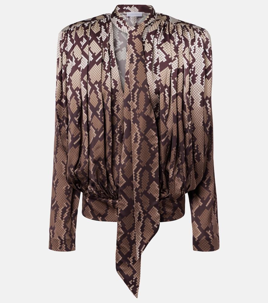 stella mccartney snake-effect top
