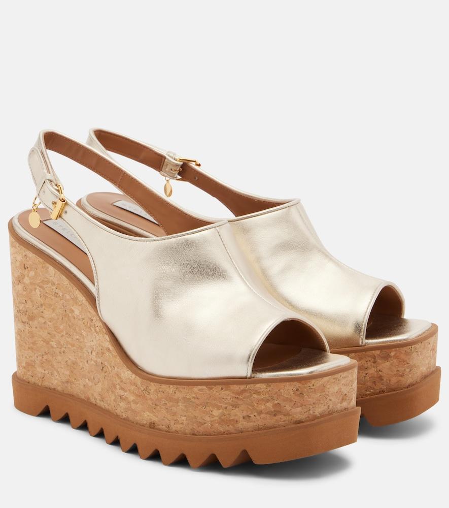 stella mccartney sneak-elyse slingback sandals