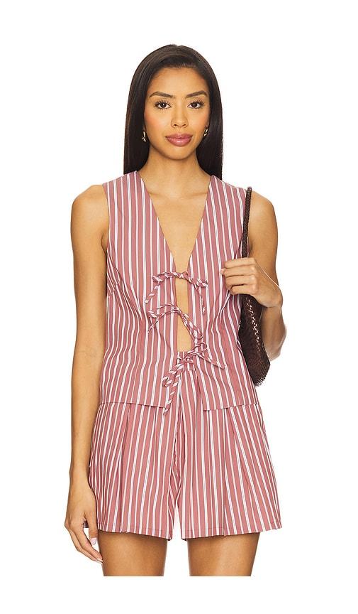 steve madden aliza top in blush. - size xl (also in xs)