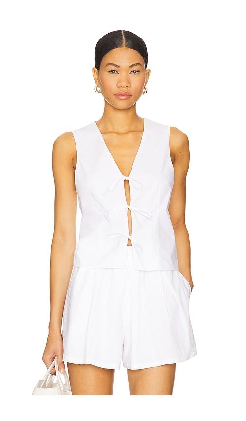 steve madden aliza top in white. - size l (also in xs, s, m, xl)