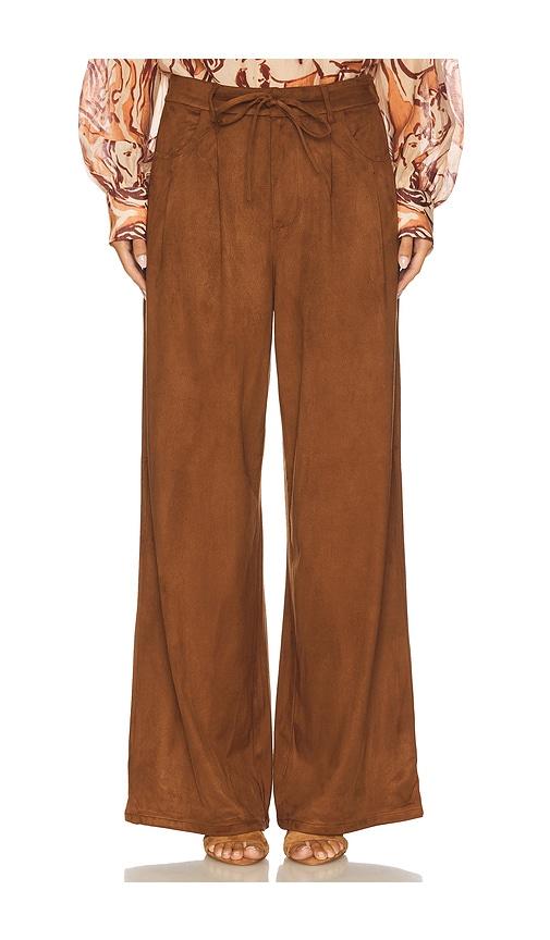 steve madden alysia pant in brown. - size l (also in s, xs)