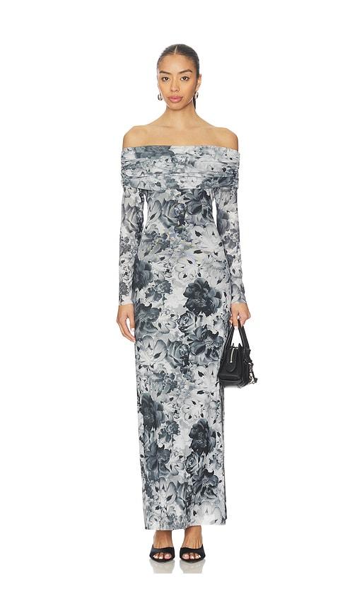 steve madden ashby dress in grey. - size l (also in s, xs, m, xl)
