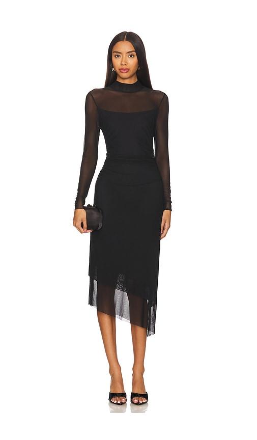 steve madden blare dress in black. - size s (also in xs)