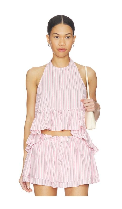 steve madden cerise top in pink. - size l (also in s, xl)