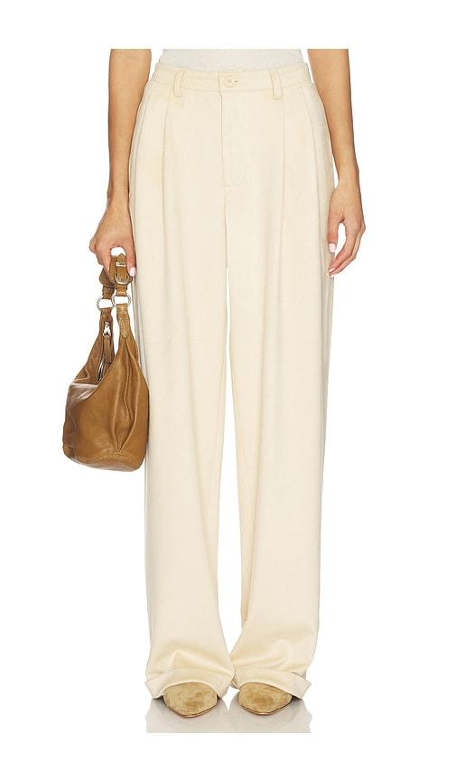steve madden clove pant in cream. - size l (also in xs, s, m)