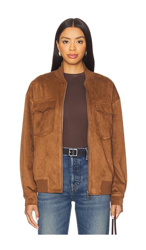 steve madden dean jacket in brown. - size s (also in xs)