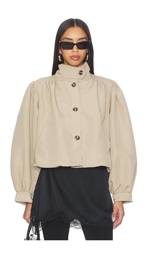 steve madden deedee jacket in tan. - size l (also in m, s, xl, xs)