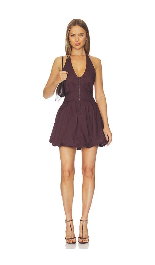 steve madden dianna dress in chocolate. - size l (also in s, xs, m, xl)