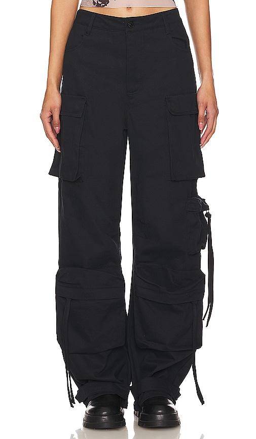 steve madden duo cargo pant in black. - size m (also in xs, s, l, xl)