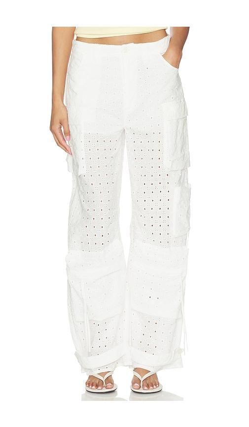 steve madden duo pant in white. - size l (also in m)