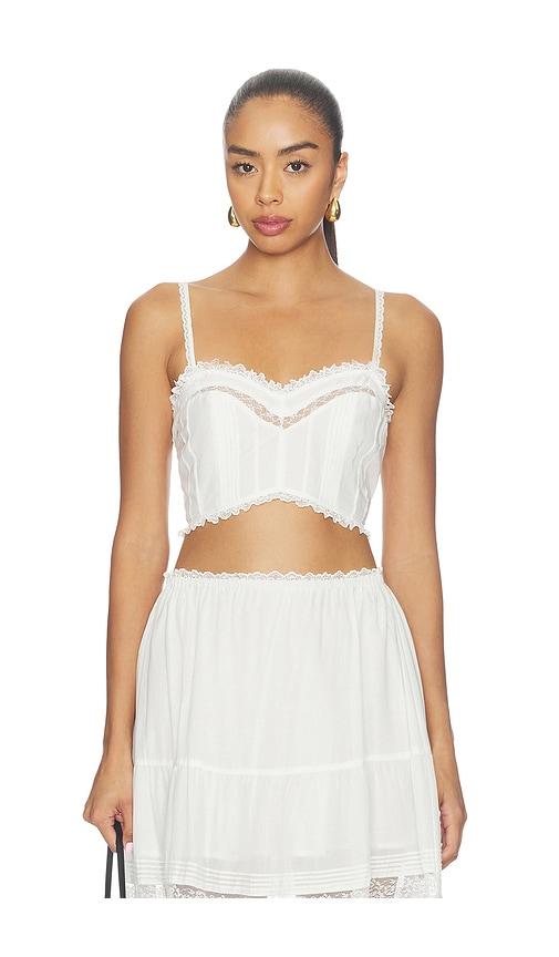 steve madden elisse top in white. - size l (also in s, m, xl)